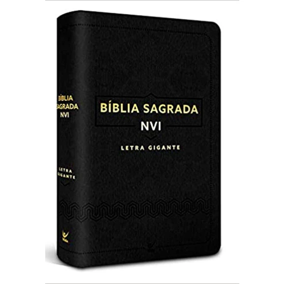 Bíblia Sagrada | NVI | Capa Luxo | Letra Gigante | Cor Preta | Vida