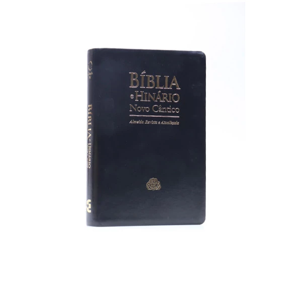 Bíblia e Hinário | RA | Letra Gigante | Capa Soft Touch | Preta