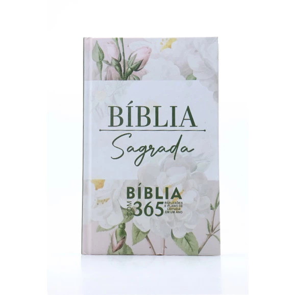 Bíblia Sagrada 365 | RC | Letra Hipergigante | Capa Dura | Floral Suave