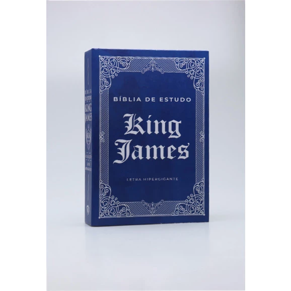Bíblia de Estudo KJA | King James Atualizada | Letra Hipergigante | Capa Dura | Clássica Azul