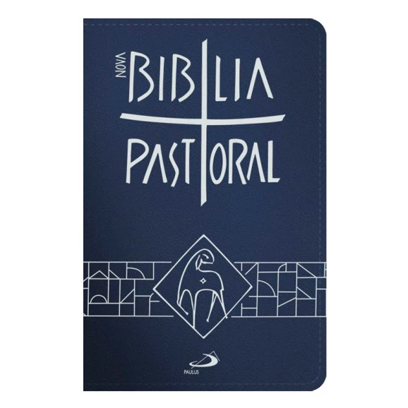 Nova Bíblia Pastoral | Letra Normal | Tamanho Médio | Azul | Zíper
