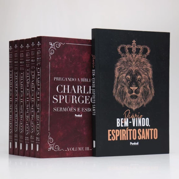 Kit Sermões e Esboços Vol. 2 | Charles Spurgeon + Diário Bem-Vindo Espírito Santo Leão