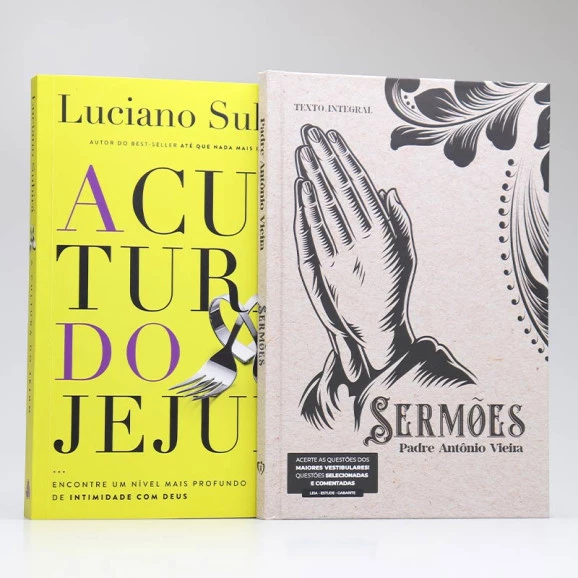 Kit Vozes Proféticas | A Cultura do Jejum | Luciano Subirá + Sermões | Padre Antônio Vieira