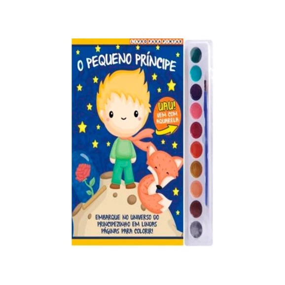 O Pequeno Príncipe | Livro Para Pintar Aquarela 