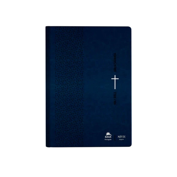 Bíblia Sagrada I NVI I Português/Inglês I Azul