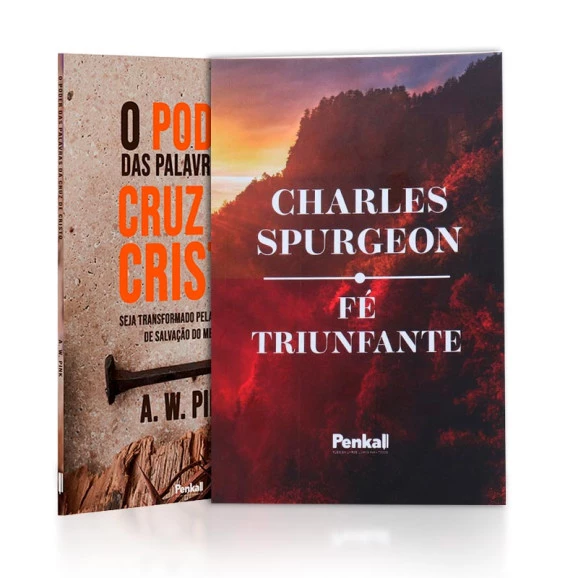 Kit 2 Livros | O Poder das Palavras da Cruz de Cristo + Fé Triunfante | Charles Spurgeon | Evangelho da Cruz (padrão)