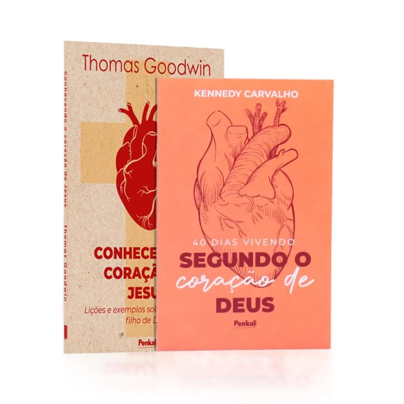 Kit 2 Livros | Conhecendo o Coração de Jesus | Thomas Goodwin + 40 Dias Vivendo Segundo o Coração de Deus | Kennedy Carvalho | 40 Dias de Intimidade: Conectando-se ao Coração de Jesus e Vivendo no Propósito de Deus