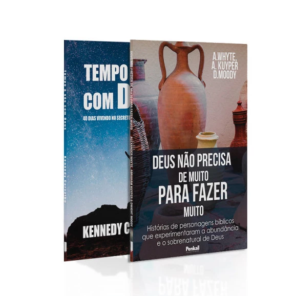 Kit 2 Livros | Deus Não Precisa de Muito Para Fazer Muito + Tempo a Sós com Deus | Kennedy Carvalho | Presença de Deus