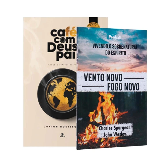 Kit Café Com Deus Pai 2024 + Vento Novo Fogo Novo