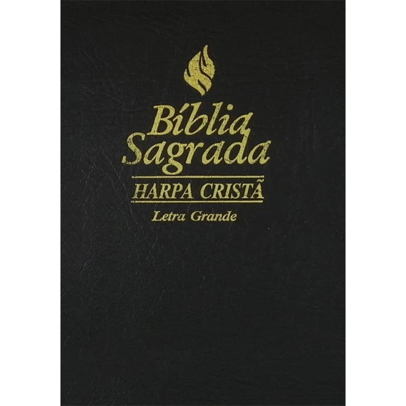 Bíblia Sagrada | RC | Harpa Cristã | Letra Grande | Luxo | Preta 