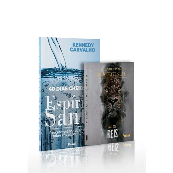 Kit 2 livros | 40 Dias Cheios do Espírito Santo + Devocional Pentecostal | Rei dos Reis | Lições do Espírito