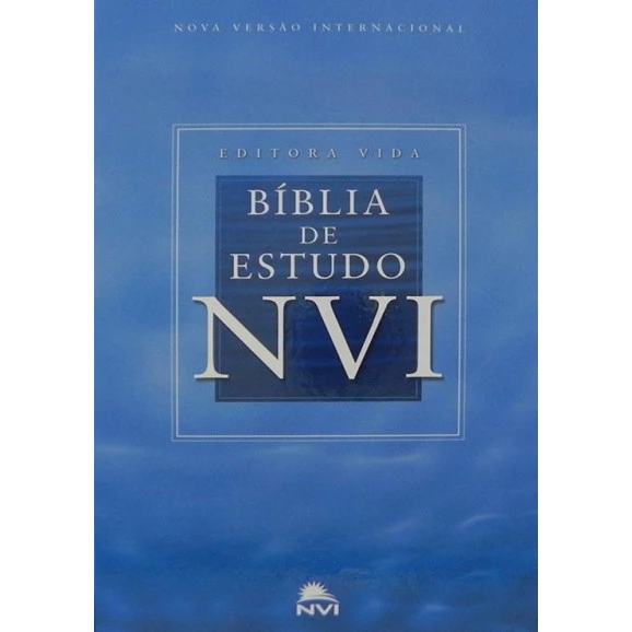 Bíblia de Estudo | NVI | Letra Normal | Capa Dura | Azul | Grande 
