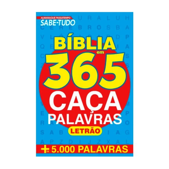 Livro 365 Caça Palavras C/ Historias Bíblicas - - Livros de Caça