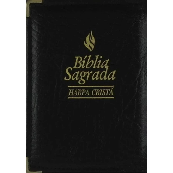 Bíblia Sagrada | RC | Harpa Cristã | Letra Normal | Luxo | Preta 