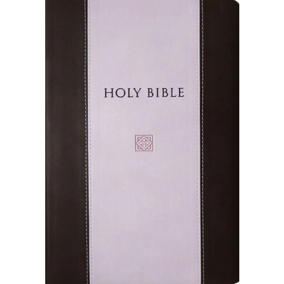 King James Devotional Bible | Letra Normal | Luxo | Marrom\Rosa