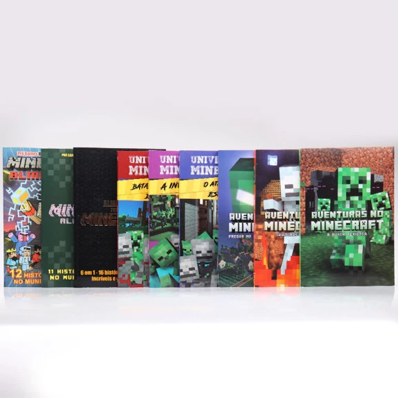 Kit 9 Livros | Aventurando-se com Minecraft