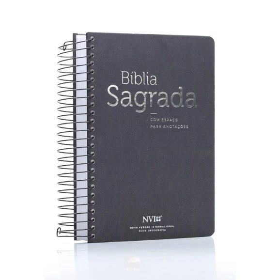 Bíblia Sagrada Anote | NVI | Letra Normal | Capa Dura | Espiral | Zebra 
