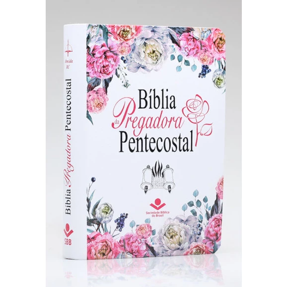 Bíblia da Pregadora Pentecostal | Novo Formato | RC | Letra Normal | Capa PU | Floral | Índice