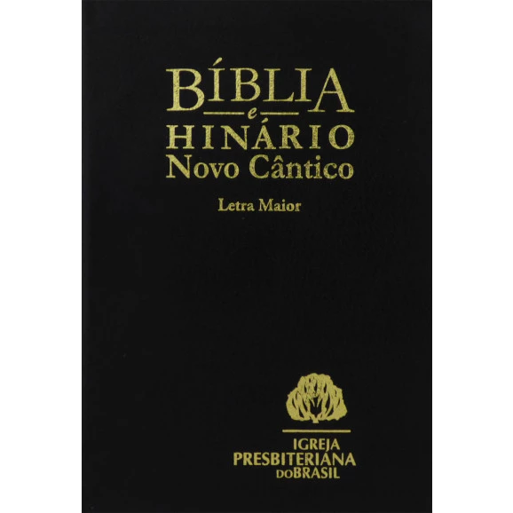 Bíblia | Hinário Novo Cântico | Letra Grande | Luxo | Preta