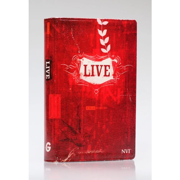 Bíblia de Estudo Live | NVI | Letra Normal | Capa Luxo | Vermelha