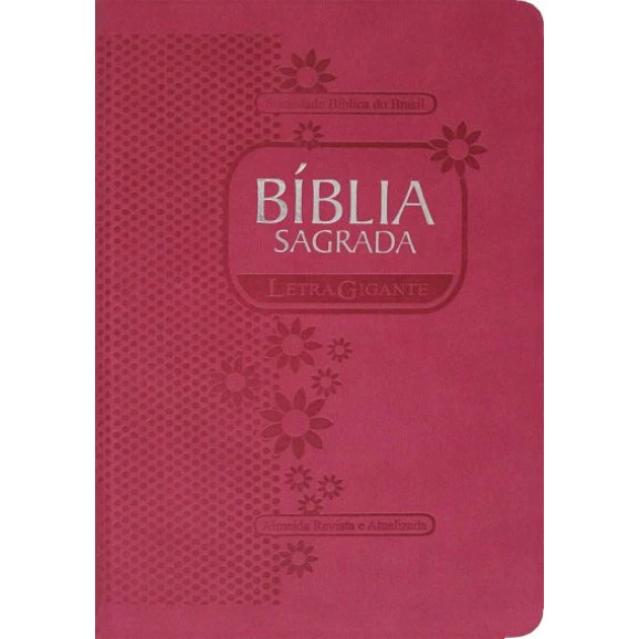 Bíblia | Letra Gigante | RA | Pink 