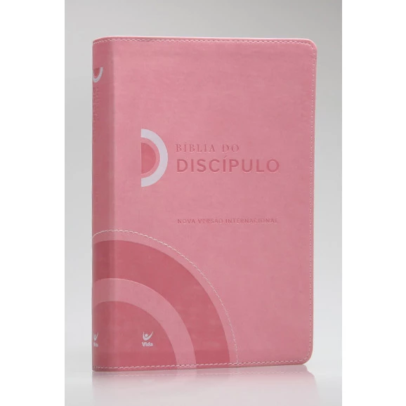 Bíblia do Discípulo | NVI | Letra Normal | Luxo | Rosa