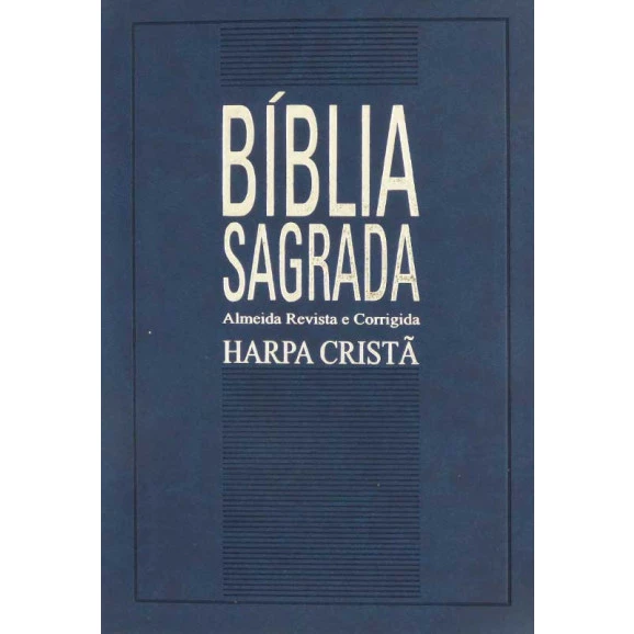 Bíblia Sagrada | RC | Harpa Cristã | Letra Normal | Luxo | Azul | Slim