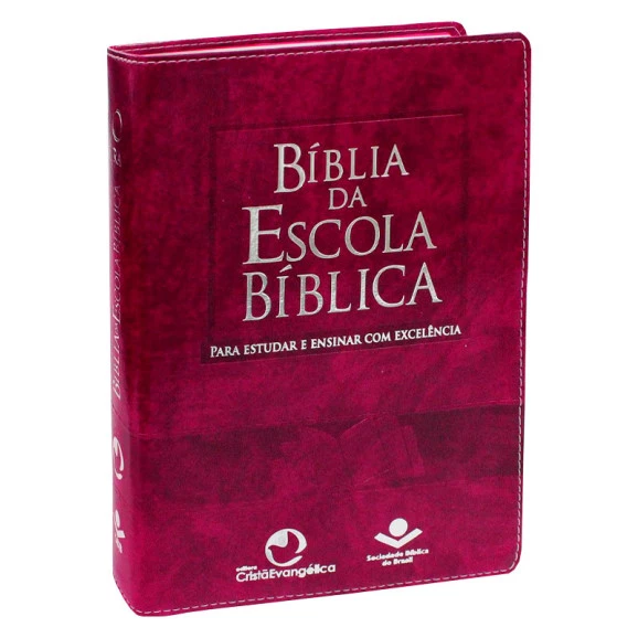 Bíblia da Escola Bíblica | RA | Letra Normal | Capa Sintética | Rosa | Índice