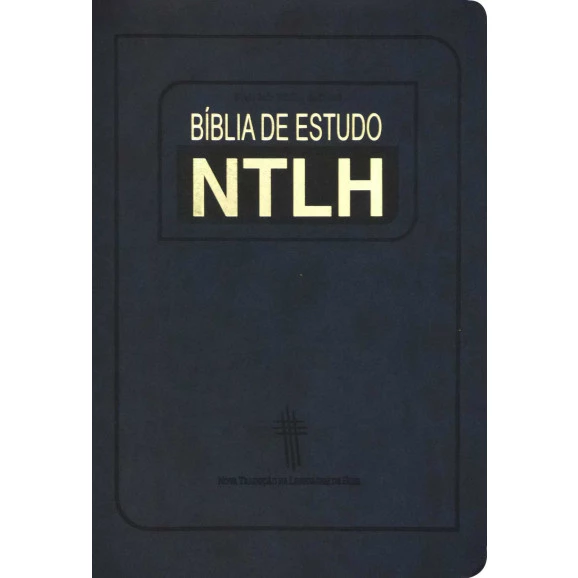 Bíblia de Estudo | NTLH | Media | Luxo | Azul