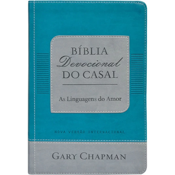 Bíblia Devocional Do Casal | As Linguagens Do Amor | Gary Chapman | Azul