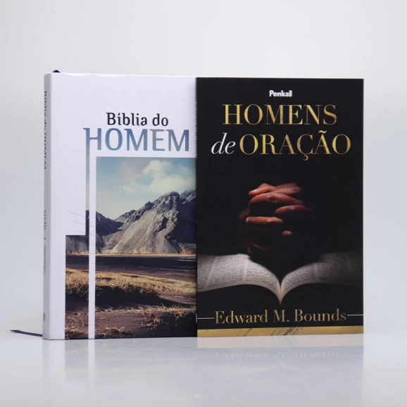 Kit Bíblia do Homem NVI + Homens de Oração | Edward M. Bounds | Ore Sem Cessar