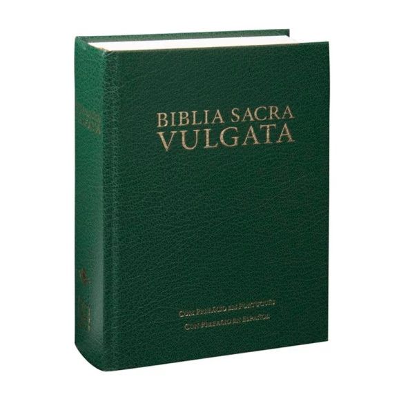 Biblia | Sacra Vulgata | Letra Normal | Capa Dura | Verde