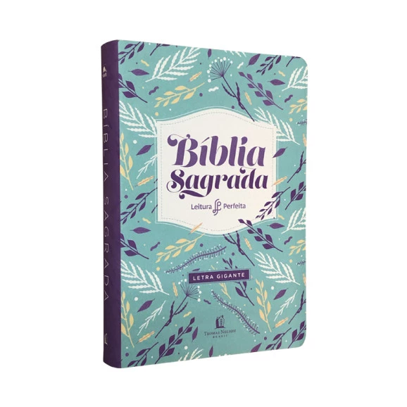 Bíblia Sagrada | NVI | Leitura Perfeita | Letra Gigante | Couro Soft | Flores 