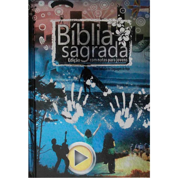Bíblia Edição Para Jovens - Nova Tradução Na Linguagem de Hoje - Capa Dura - Metálica - Azul 