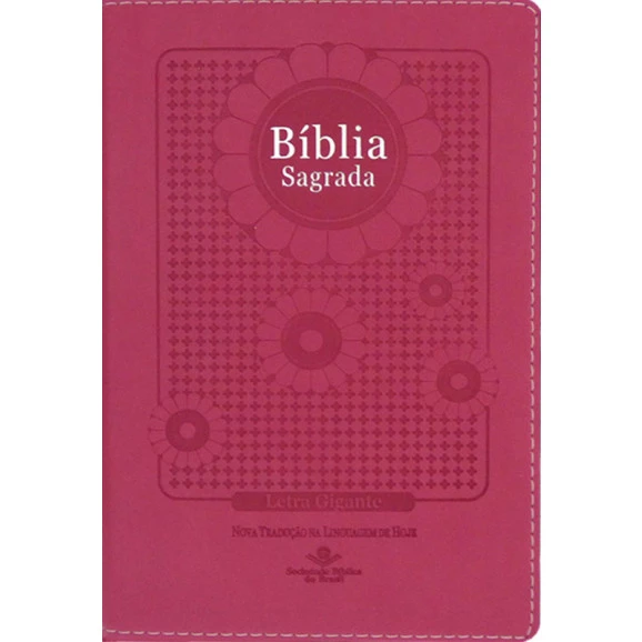 Bíblia Sagrada | NTLH | Letra Gigante | Luxo | Pink Flower