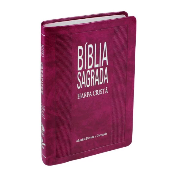 Bíblia Sagrada | RC | Harpa Cristã | Letra Normal | Capa Sintética | Púrpura Nobre | Slim