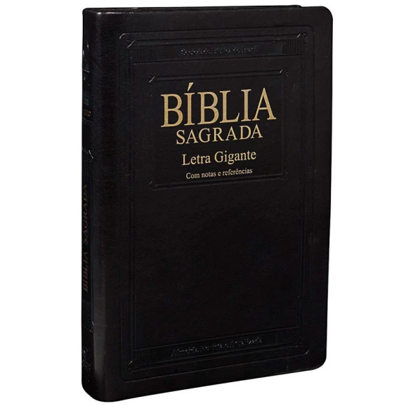 Bíblia Sagrada | RA | Letra Gigante | Capa Sintética | Preta | Índice 