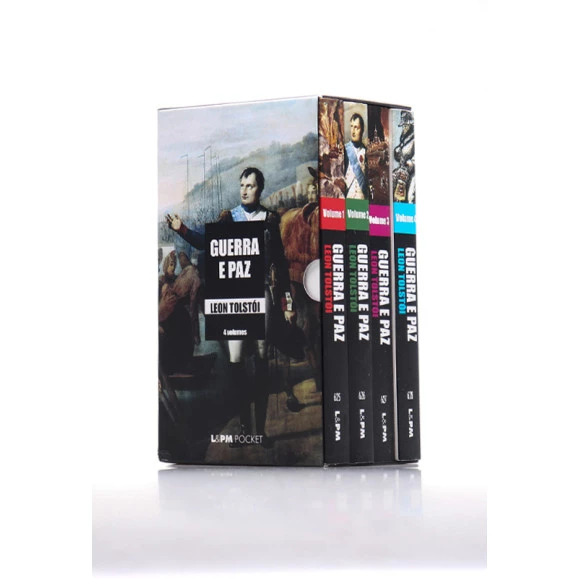 Box 4 Livros | Guerra e paz | Edição Bolso | Leon Tolstói