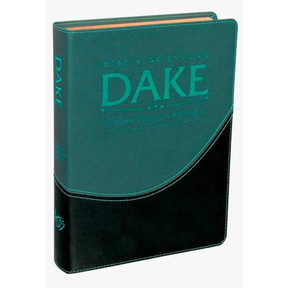 Bíblia De Estudo Dake | RC | Letra Normal | Capa Sintética | Verde e Preta