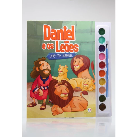 Livro com Aquarela | Daniel e os Leões | Ciranda Cultural