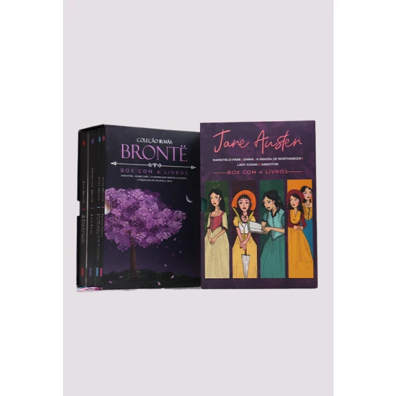 Kit 3 Livros Jane Austen + Box 4 Livros Irmãs Brontë 