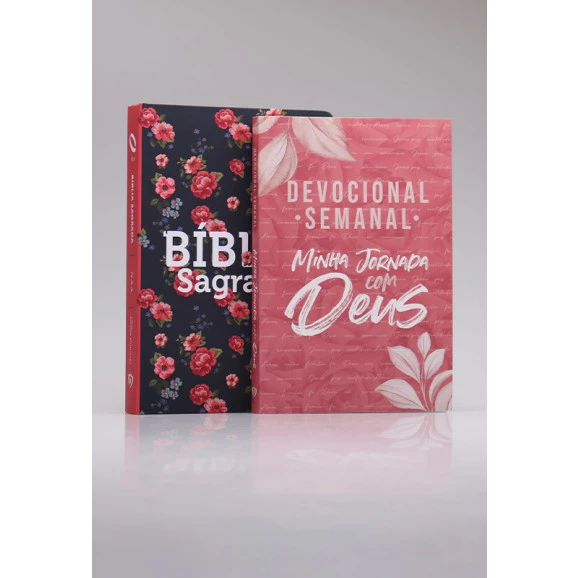 Kit Bíblia NAA Rosas + Devocional Semanal | Mulher Virtuosa