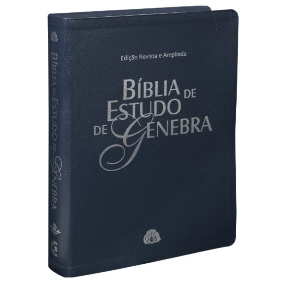 Bíblia de Estudo Genebra | RA | Letra Grande |  Luxo | Azul
