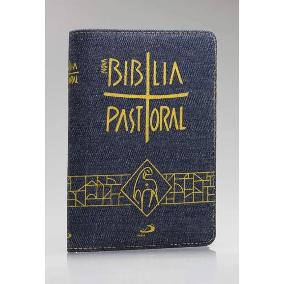 Nova Bíblia Pastoral | Letra Normal | Luxo | Tamanho Médio | Jeans | Zíper