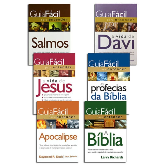 Kit 6 Livros | Guia Fácil Para Entender a Bíblia