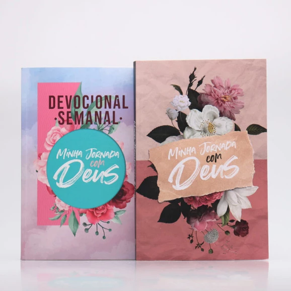 Kit Devocional Semanal Colagem + Minha Jornada com Deus | Papel