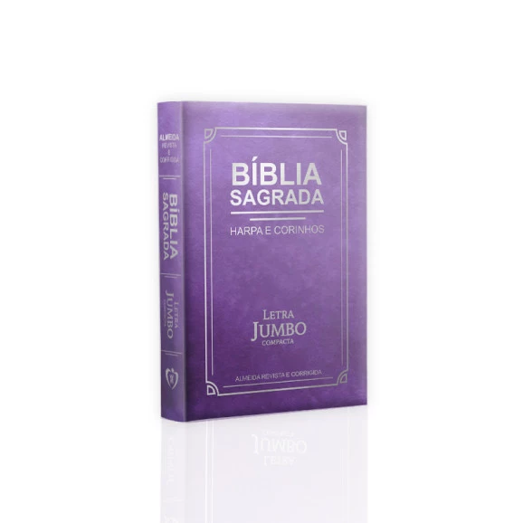 Bíblia Sagrada | Com Harpa e Corinhos | RC | Edição Luxo  |  Letra Jumbo | Lilás