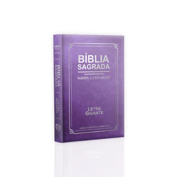 Bíblia Sagrada | Com Harpa e Corinhos | RC | Edição Luxo  |  Letra Gigante | Lilás
