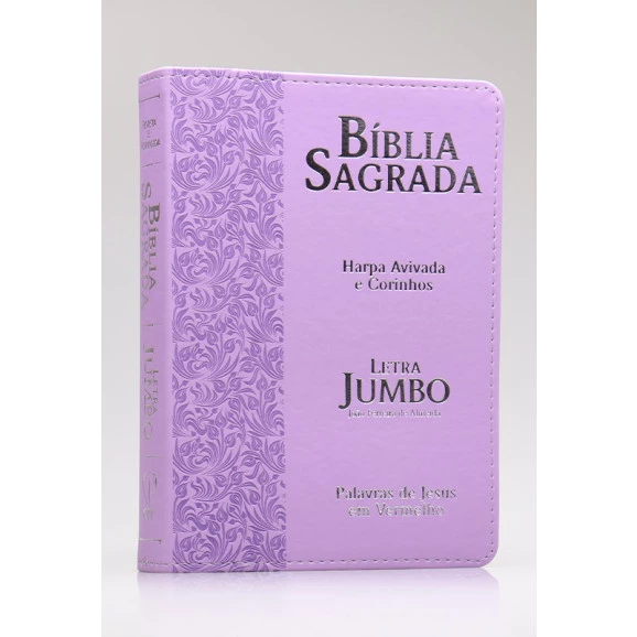Bíblia Sagrada | RC | Harpa Avivada e Corinhos | Letra Jumbo | Luxo | Ramos Lilás