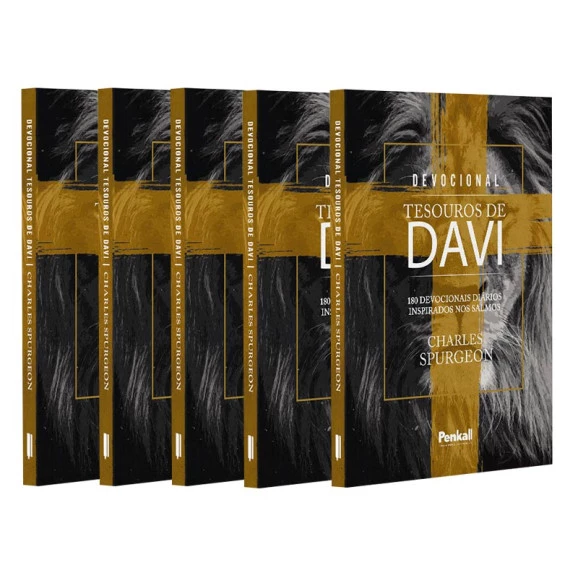 Kit 5 Livros | Devocional Tesouros de Davi | Lion Cruz | Charles Spurgeon